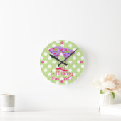 Horloge Ronde Fun Martini Glasses Happy Hour Wall Clock (Maison)