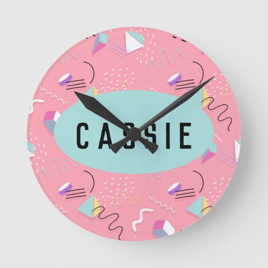 Horloge Ronde Fun Pink 1990 (Recto)