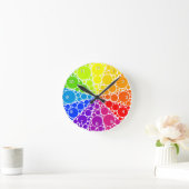 Horloge Ronde Funky Color Wheel (Maison)