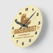 Horloge Ronde Funny Bakery (Angle)