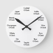 Horloge Ronde Funny Bar Clock (Recto)