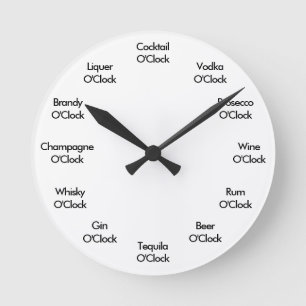 Horloge Ronde Funny Bar Clock