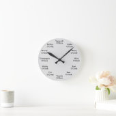 Horloge Ronde Funny Bar Clock Persalized Gray Wall Clock (Maison)