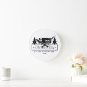 Horloge Ronde Funny Camper | Rétired RvEr Rving Roam (Maison)