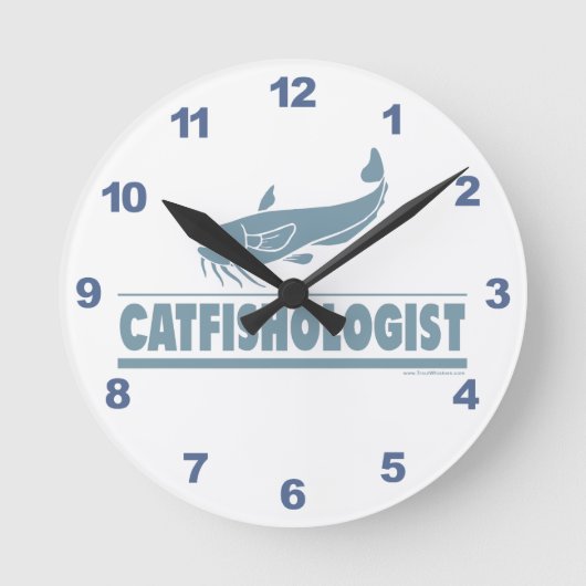 Horloge Ronde Funny Catfish (Recto)