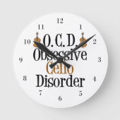 Horloge Ronde Funny Cello (Recto)