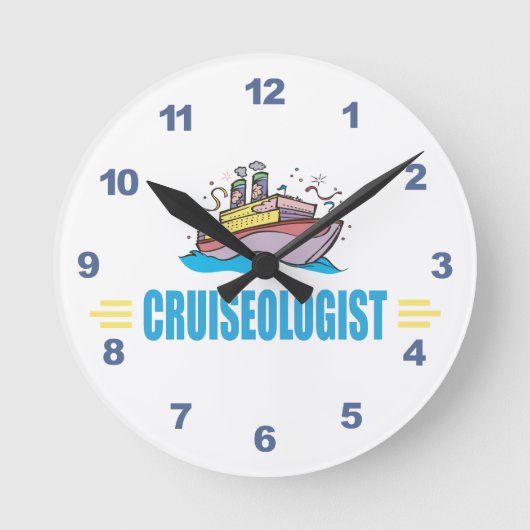 Horloge Ronde Funny Cruise Ship (Recto)