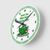 Horloge Ronde Funny Frog (Angle)