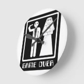 Horloge Ronde Funny game (Angle)