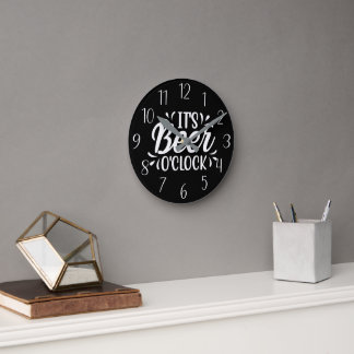 Horloge Ronde Funny It's Beer