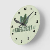 Horloge Ronde Funny Kale (Angle)