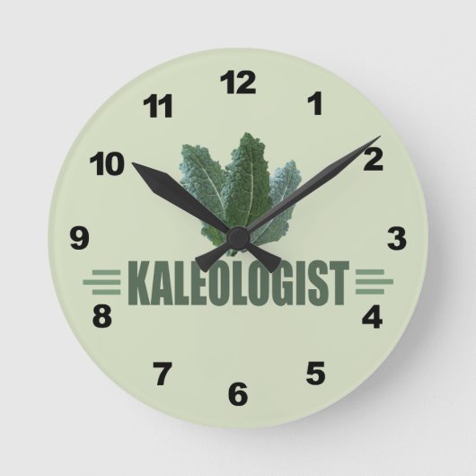 Horloge Ronde Funny Kale (Recto)
