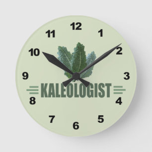 Horloge Ronde Funny Kale