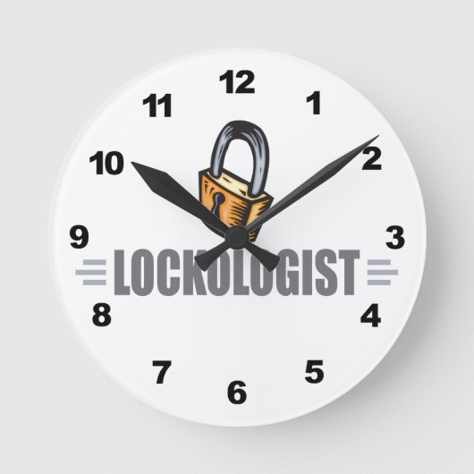 Horloge Ronde Funny Locksmith (Recto)