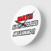 Horloge Ronde Funny Math Teacher (Angle)