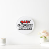 Horloge Ronde Funny Math Teacher (Maison)