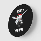 Horloge Ronde Funny Miso Happy (Angle)