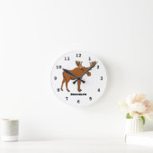 Horloge Ronde Funny moose (Maison)