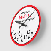 Horloge Ronde Funny Novelty (Angle)