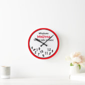Horloge Ronde Funny Novelty (Maison)