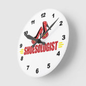 Horloge Ronde Funny shoes (Angle)