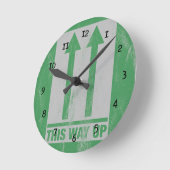 Horloge Ronde Funny this way (Angle)