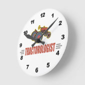 Horloge Ronde Funny tractor (Angle)