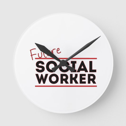 Horloge Ronde Futur travailleur social (Recto)