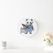 Horloge Ronde Future RN Panda: Adorable Medical Student  (Maison)