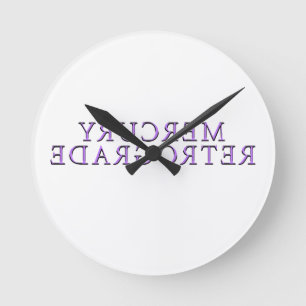 Horloge Ronde Galaxie de Mikitiez lavande mercuryrétrograde
