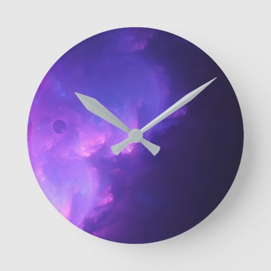 Horloge Ronde galaxie violette (Recto)