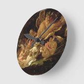 Horloge Ronde Galet et fées, 'de Dream d'une nuit d'été (Angle)