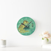 Horloge Ronde Gamer-Saurus (Maison)