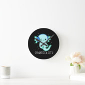 Horloge Ronde Gamesolotl Axolotl Gamer (Maison)