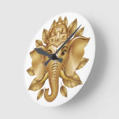 Horloge Ronde Ganesha 3 (Angle)