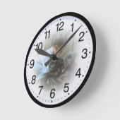 Horloge Ronde Garçon et chiens (Angle)