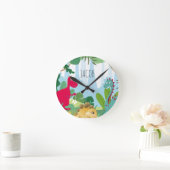 Horloge Ronde Garçons Mignon Dinosaure Chambre Enfants (Maison)