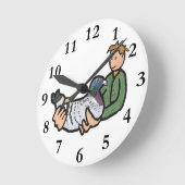 Horloge Ronde Garde de pigeon (Angle)