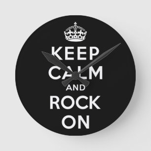 Horloge Ronde Gardez le calme et basculez dessus