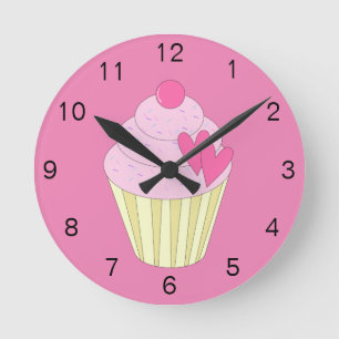 Horloge Ronde Gâteau décoré illusima