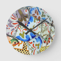 Gaudi's Park Guell Mosaic Tiles