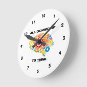 Horloge Ronde Geared Up To Think (Angle)
