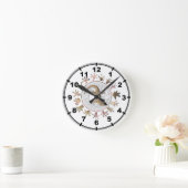 Horloge Ronde Gecko clock (Maison)