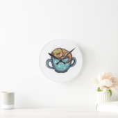 Horloge Ronde Gecko endormi (Maison)