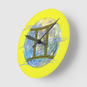 Horloge Ronde Gémeaux (Angle)