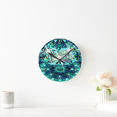 Horloge Ronde Gemme de diamant brillant élégant (Maison)