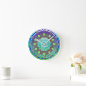 Horloge Ronde "Gems & Geodes" Acrylic Wall Clock (Maison)
