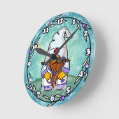 Horloge Ronde Gène d'infirmière masculine (Angle)