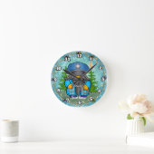 Horloge Ronde Génome policier (Maison)