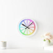 Horloge Ronde géométrie de la roue d'évolution en polygone (Maison)